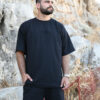 T-shirt CAMVAS - Sand Beige / Μαύρο