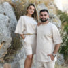Βερμούδα CAMVAS – Sand Beige / Μαύρο