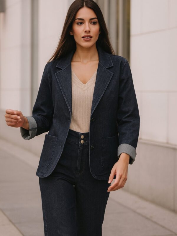 Denim Set – Blazer & Παντελόνι