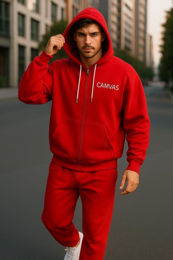 Hoodie Set Unisex Κόκκινο