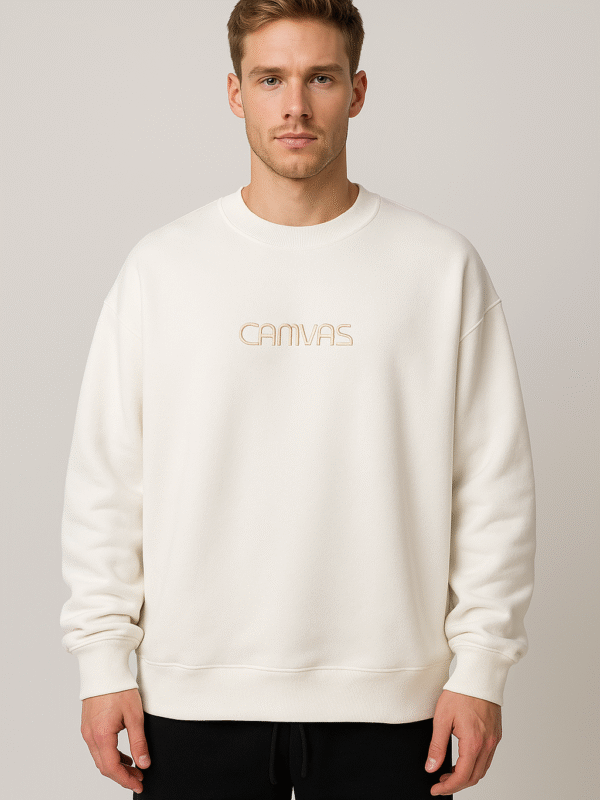 Oversized CAMVAS Sweatshirt – Off White