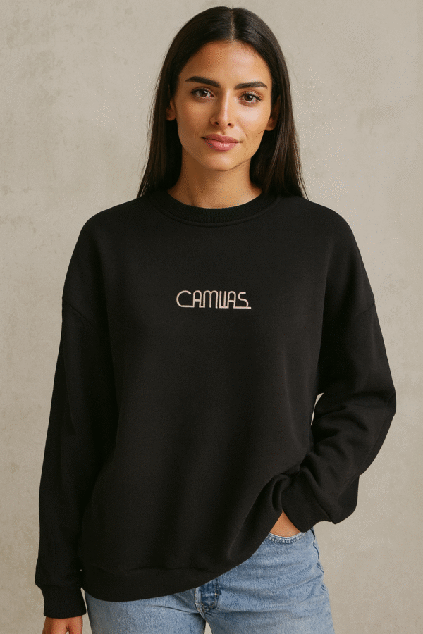 CAMVAS Oversize Sweatshirt – Black