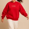 Oversized CAMVAS Sweatshirt – Red