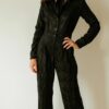 Black Jacquard Jumpsuit