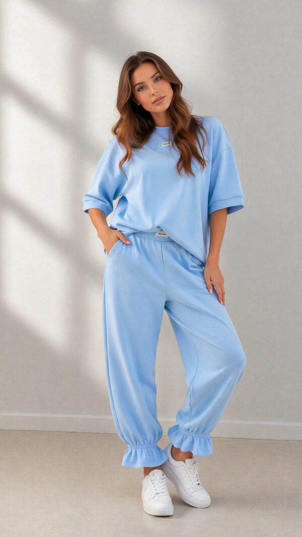 Baby Blue Set με Βολάν