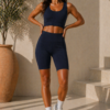 Ribbed Sculpt Set – Blue