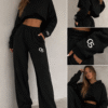 Camvas Black Crop Hoodie – Bat Sleeve Fit