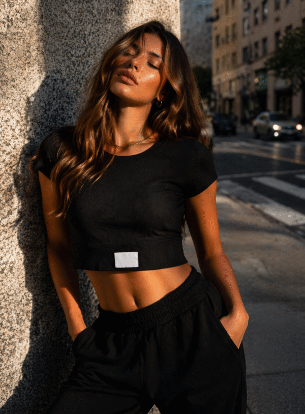 Rib Crop Top camvas