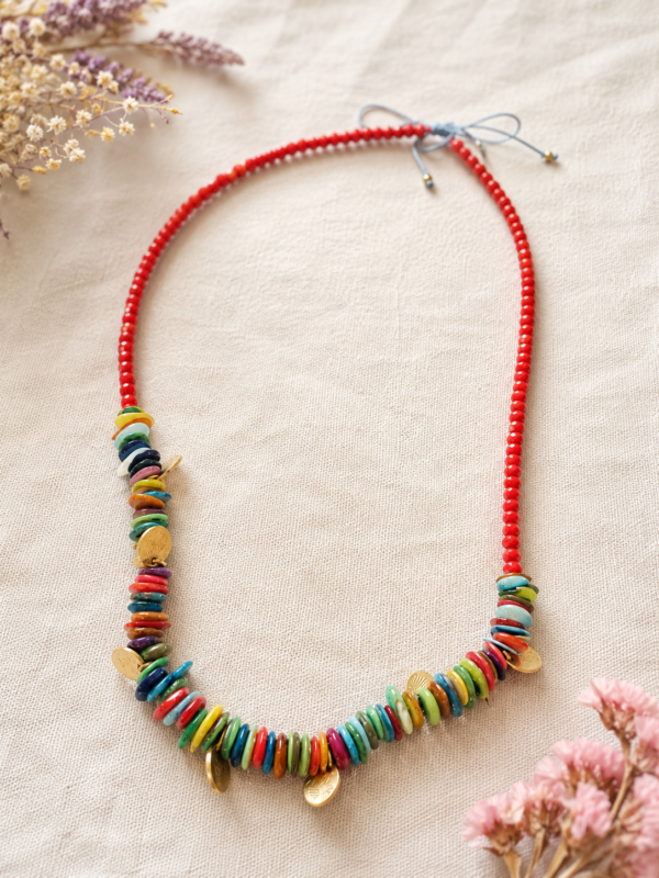 Rainbow Coral Necklace