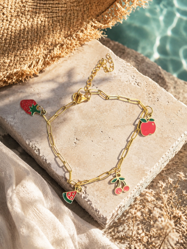 Fruit Charm Bracelet – Summer Vibes