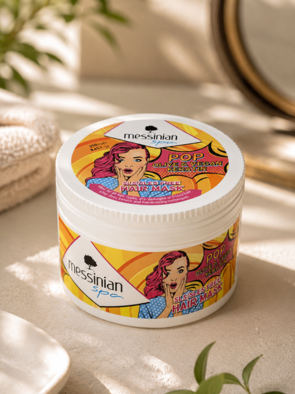 Messinian Spa Pop Your Hair! Hair Mask με Ελαιόλαδο & Vegan Κερατίνη