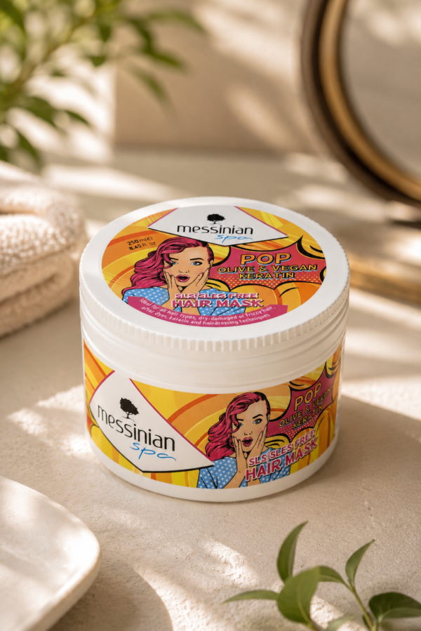 Messinian Spa Pop Your Hair! Hair Mask με Ελαιόλαδο & Vegan Κερατίνη