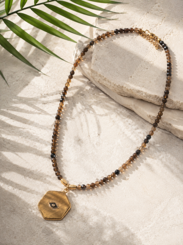 Boho Marble Eye Necklace