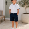 Little Gentelman polo set -White
