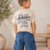 Achievers Denim Vibes Set-beige