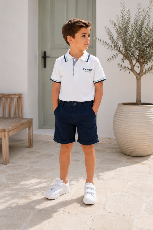 Little Gentelman polo set -White