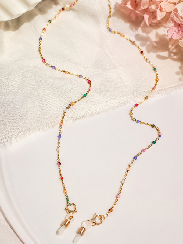 Color Beads Glasses Chain