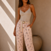 Floral Breeze Pants-pink