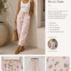 Floral Breeze Pants-pink
