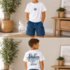 Achievers Denim Vibes Set-White