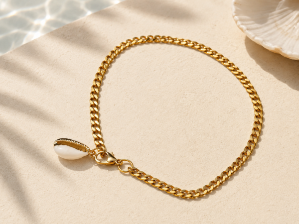 Golden Shell Anklet