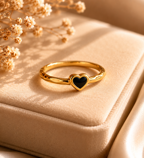 Black Heart Ring