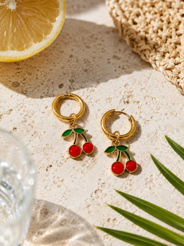 Cherry Glow Earrings