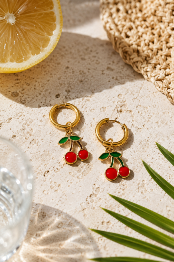 Cherry Glow Earrings
